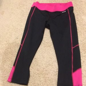BCG Pink and Black Capri leggings